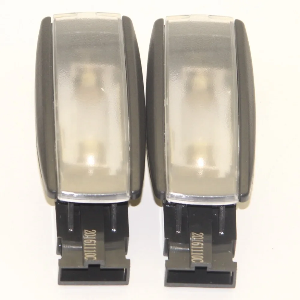 2 шт. черный купола Географические карты свет для поло CC EOS Гольф Jetta Passat Tiguan Bettle