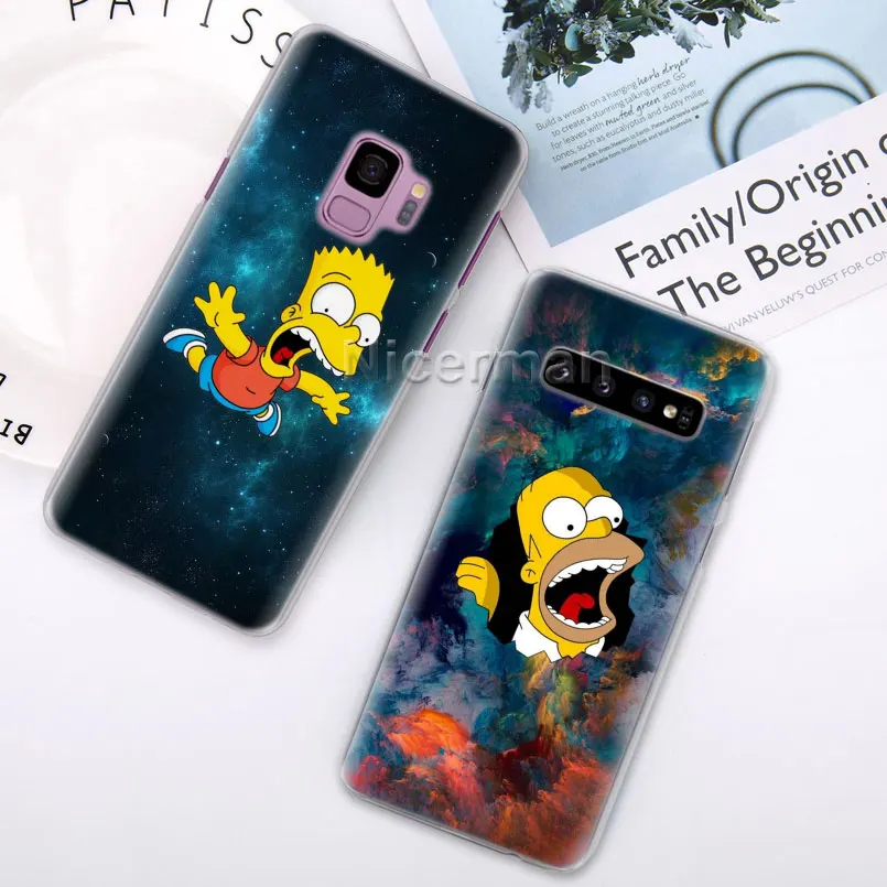 Чехол для телефона для samsung Galaxy S10e S10 S8 S9 плюс S6 S7 край A40 A50 A70 M20 крышка Гомер J. Симпсон жесткий поликарбонатный чехол