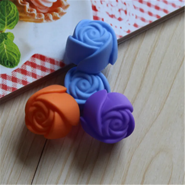 6 шт./лот мини-формы в форме розы формы для маффинов капкейков шоколадных тортов