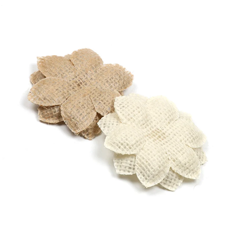 5pcs/lot 6.5cm Linen Artificial Flowers Head For Wedding Home Decoration DIY Scrapbook Accessories Crafts Ornaments LX496 | Дом и сад