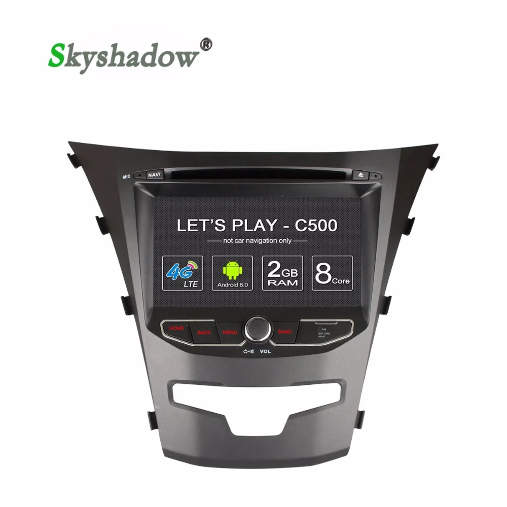Ownice c500 1024*600 Android 6.0 Dvd плеер Автомобиля 8 Core Для SsangYong New Actyon Korando 2014 WI FI GPS BT Радио 4 Г LTE