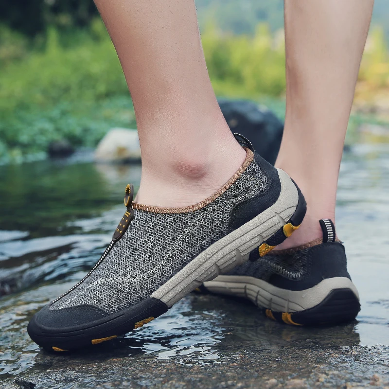 MAISMODA/Новинка; мужская летняя спортивная обувь; быстросохнущая дышащая пляжная обувь для прогулок по тепу; нескользящая обувь; YL570