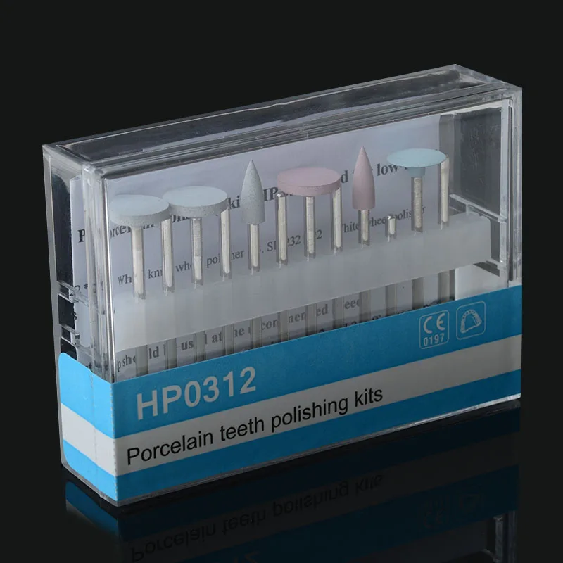 1 упаковка HP0312 фарфоровый набор для полировки зубов используемый