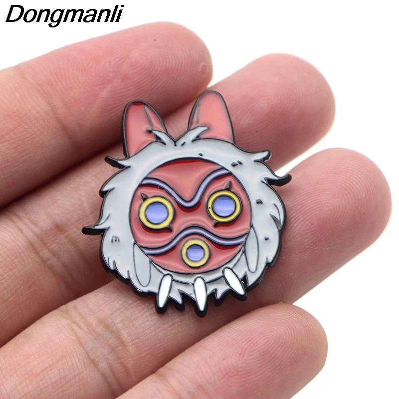 P3169 Dongmanli металлические эмалевые булавки и броши в форме Маски Аниме Specter для