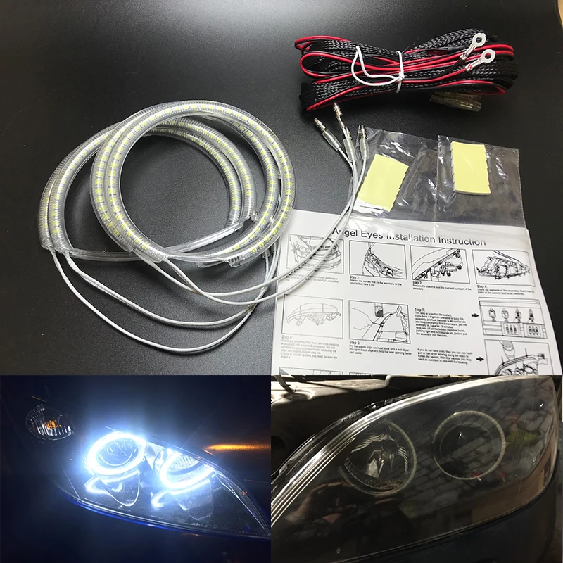 Для Mazda 3 mazda3 2002 2003 2004 2005 2006 2007 ультра яркий SMD белый светодиодный ангельские глазки