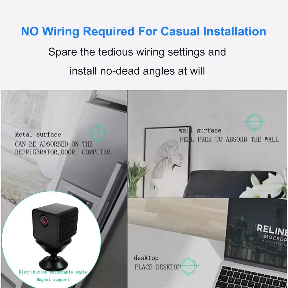 Wifi камера мини 1080 P Invisibl ночная версия петля видео рекордер беспроводная IP камера домашний монитор Обнаружение движения мини видеокамера