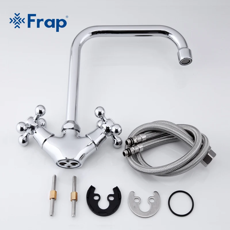 Смеситель для раковины из цинкового сплава с вращением на 360 градусов горячей и