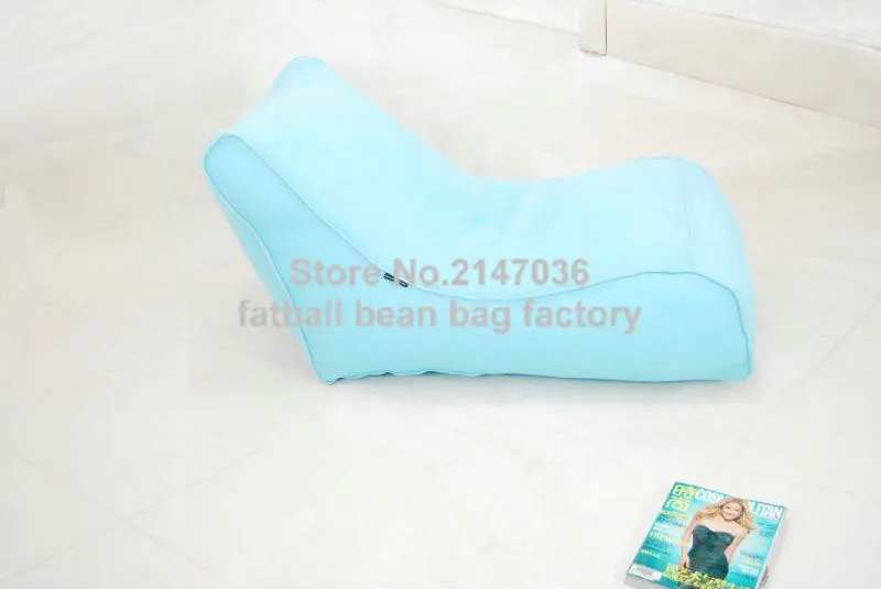 구매 파란색 콩 가방 의자, 휴대용 접이식 빈 백, 가정용 가구, 게으른 자루