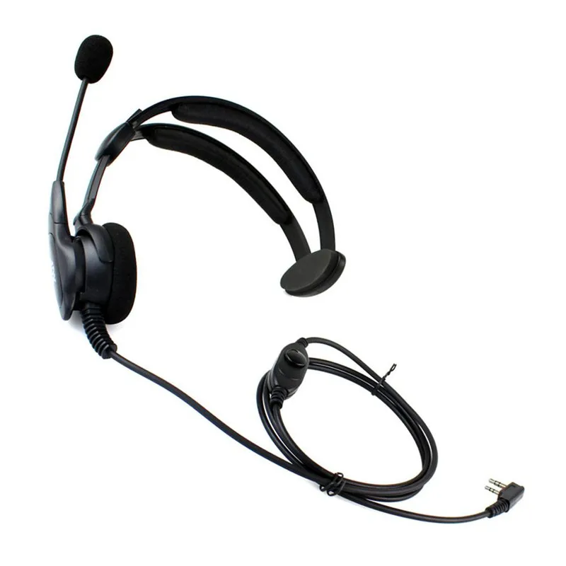 

NEW PTT MIC High-power speaker anti-noise Headphone Headset for Radio Walkie Talkie TK-250 KPG55D KPG77D TH-22A TH-F6A TH31AT