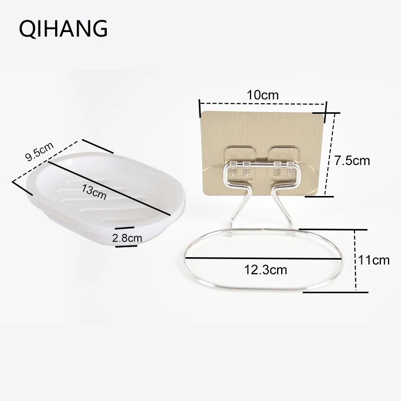 Нержавеющая сталь мыльница для ванной кухни настенный сменный лоток высокого