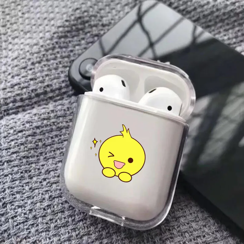 Чехол для Airpods с милым сердечком, Прозрачные Жесткие ПК-Чехлы для AirPods, Чехлы Защитные, беспроводной чехол для наушников