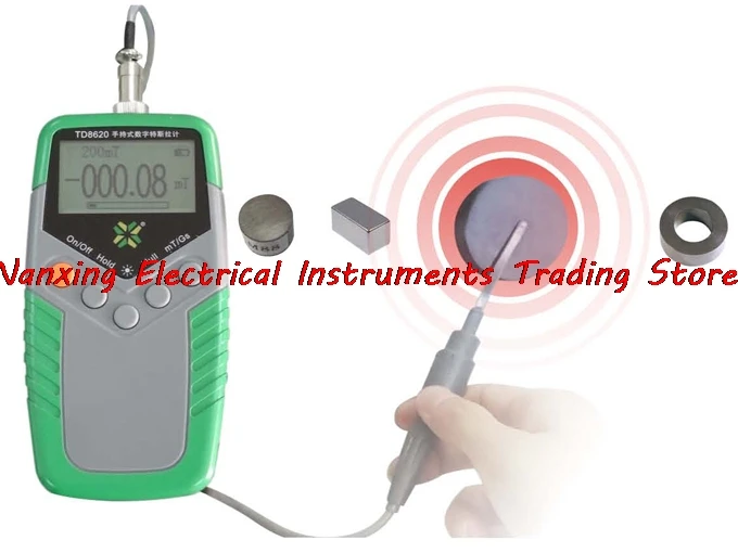 TD8620 Gaussmeter Тесла метр флюксметр поверхности магнитного поля тестер с функцией NS идеальная альтернатива WT10A