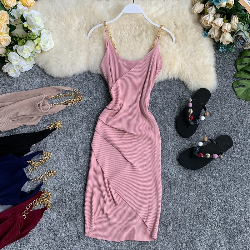 2019 новые модные женские платья эластичные трикотажные сексуальные v образным