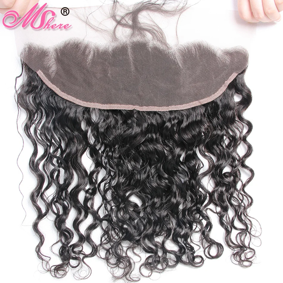 Предварительно выщипанные перуанские Волнистые кружевные фронтальные с