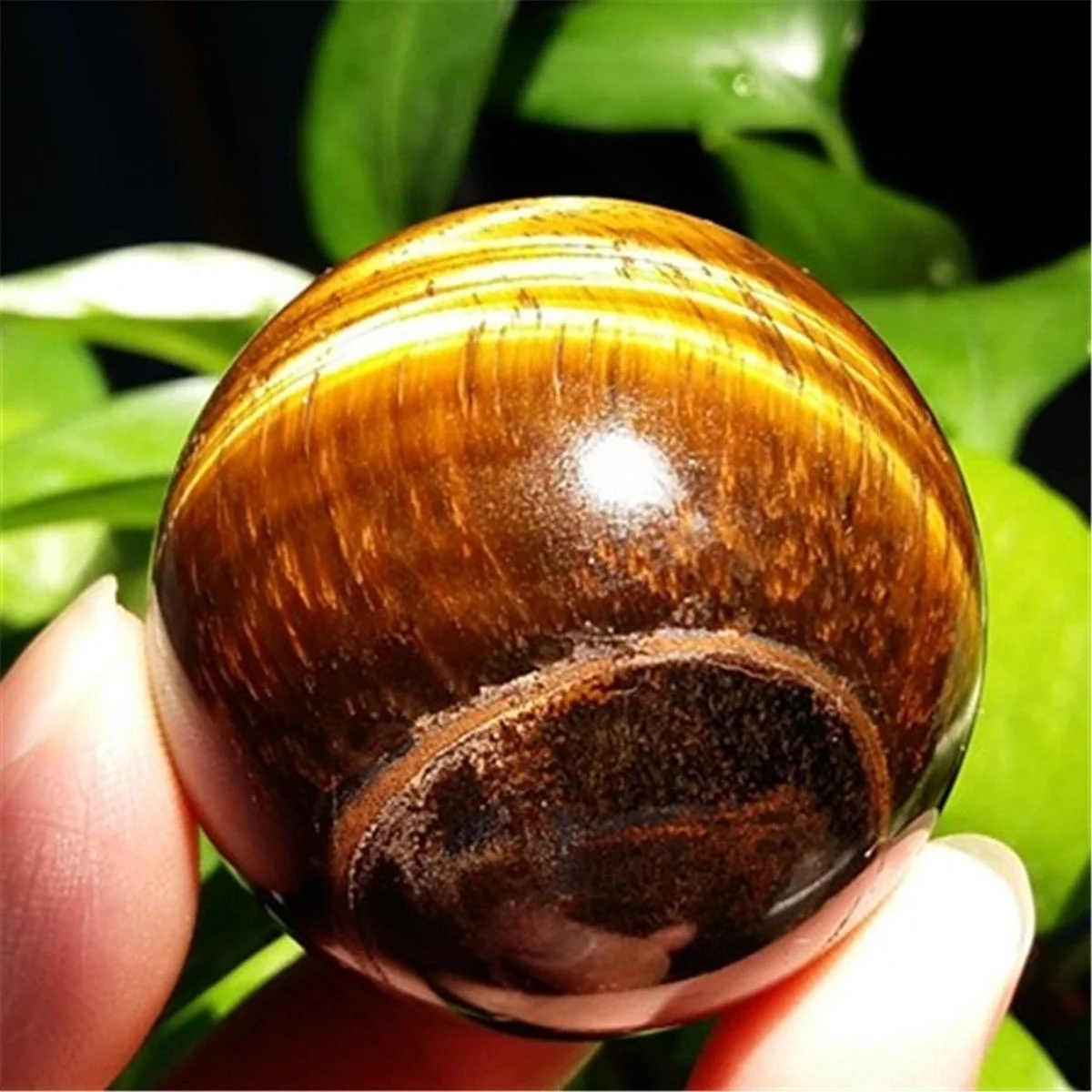 

35mm tiger eye Crystal Ball with wood stand Quartz Glass Ball table decoration Crystal Craft home decoration accessories