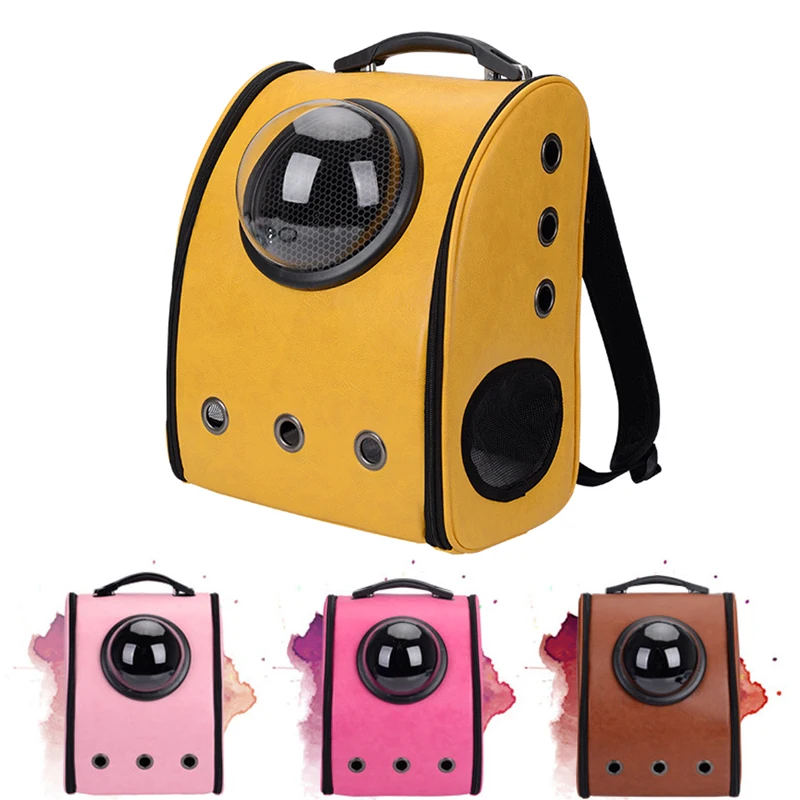 Дышащий Собак Pet Carrier Рюкзак Портативный Сумка Сетка Голову Двойной Плечо
