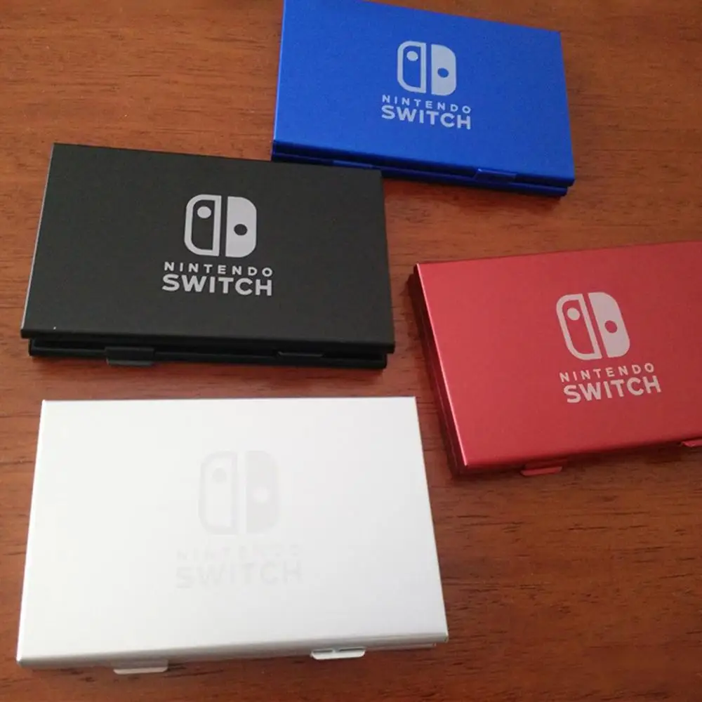 Алюминиевый ящик для хранения игровой карты для nintendo Switch, держатель игровой карты, сумка, Жесткий Чехол, 6 в 1
