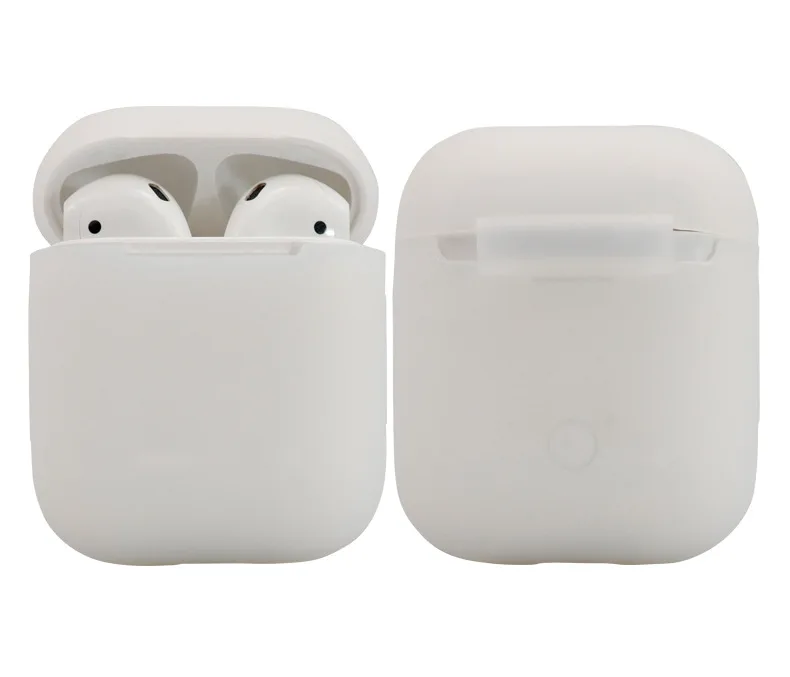 Светящийся силиконовый чехол для наушников Apple AirPods беспроводных Bluetooth защитный