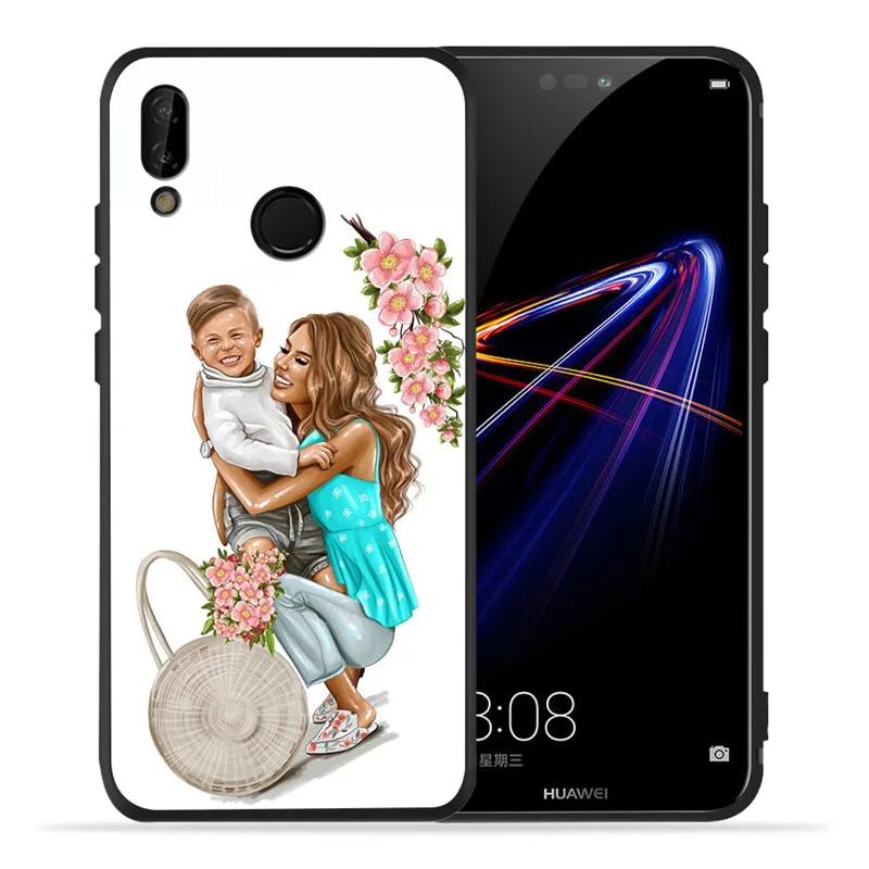 Роскошный чехол для huawei P8 P10, P20, P30, mate 10, 20, V20, Honor 8, 8X, 8C, 9, 10 Lite Plus, Pro, чехол, Coque Etui Funda, милый