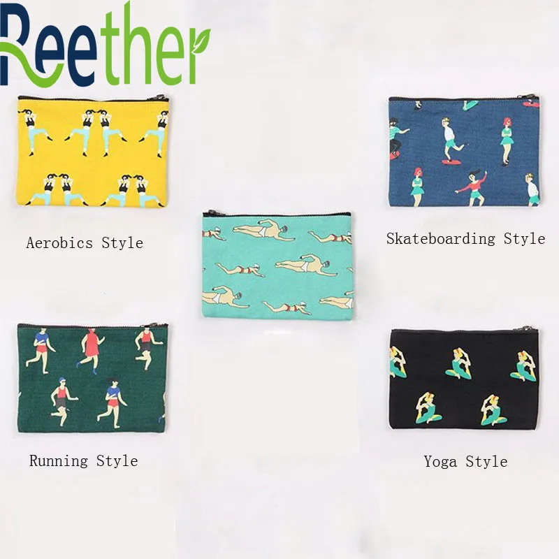 Reether характерный женский кошелек для монет мелочи сумка девочек маленький денег