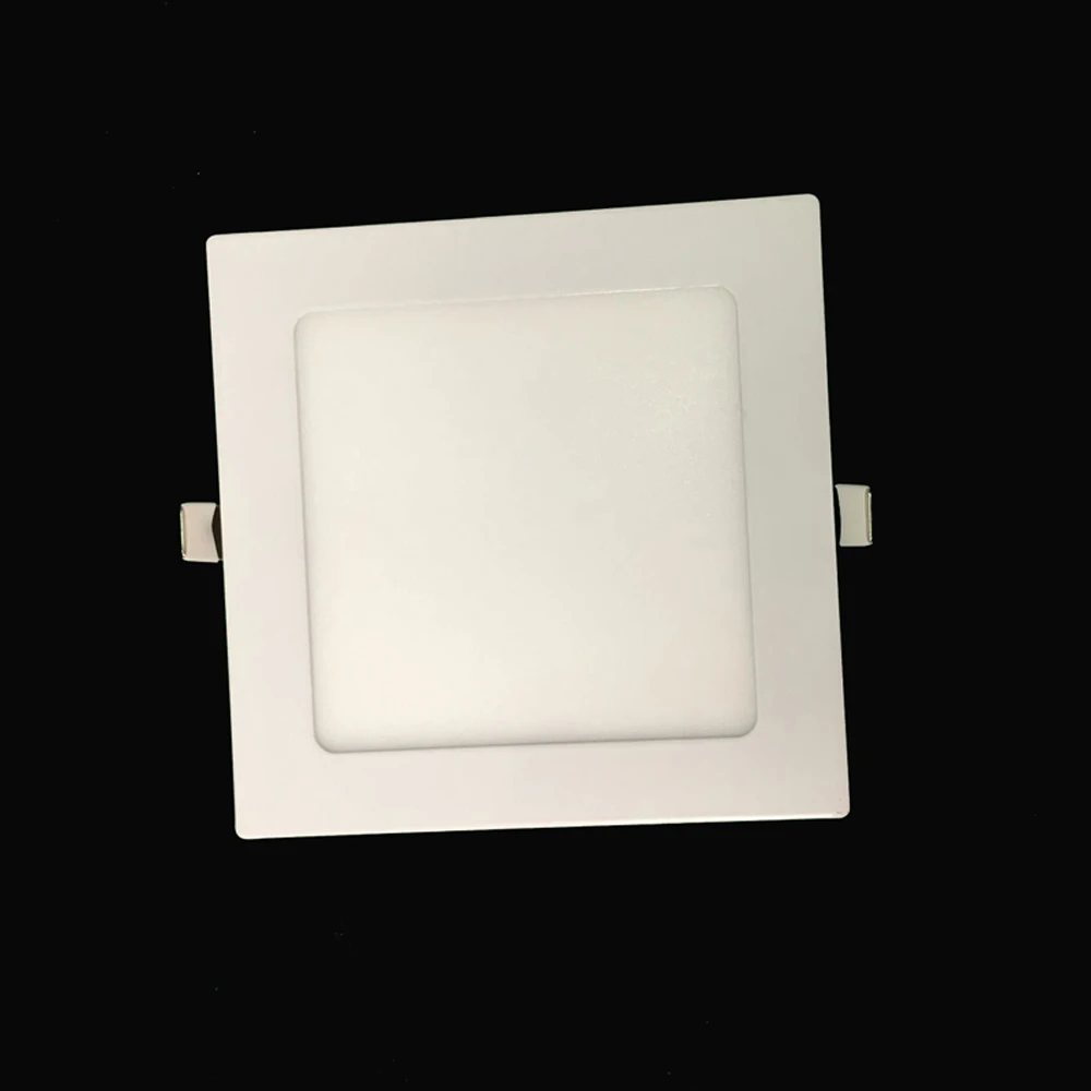 QLTEG-Panel de luz Led ultrafino, 3W, 6W, 9W, 12W15W, 18W, redondo/cuadrado, luz LED empotrable de techo, AC85-265V