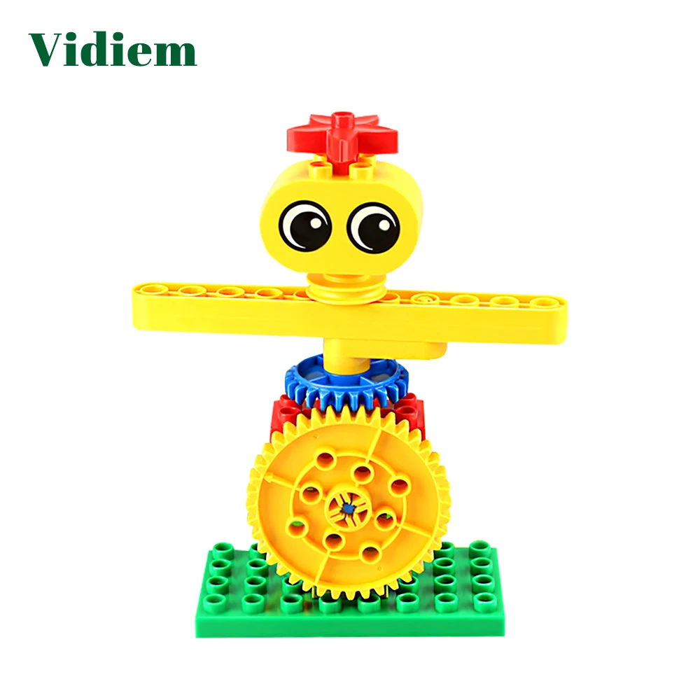 Vidiem строительные блоки техника игрушки для детей большие кирпичи механические