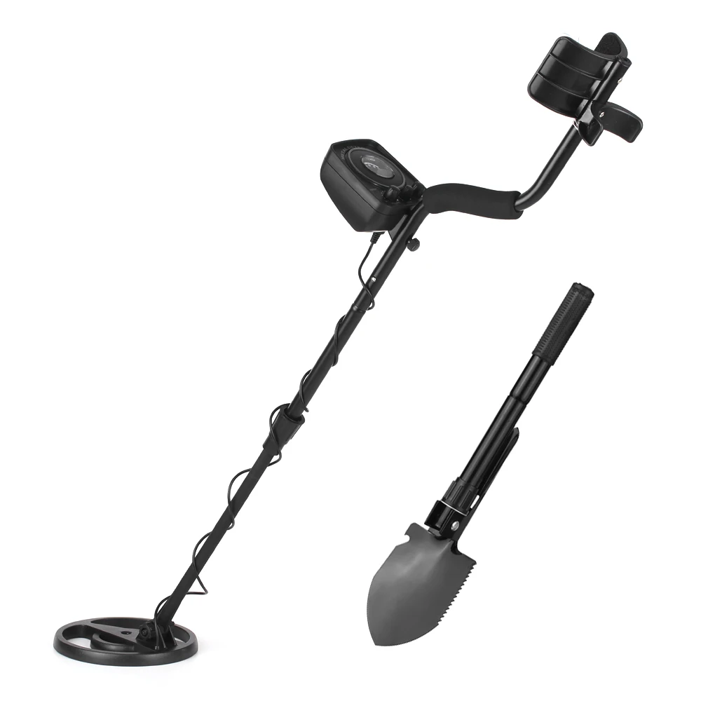

KKmoon Underground Metal Detector Lightweight gold detector Digger Treasure Hunter with Adjustable Sensitivity Folding Shovel