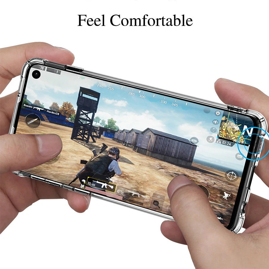 Подушка безопасности силиконовый прозрачный чехол для Samsung Galaxy S10 S10E Note 10 pro 9 8 S9 S8