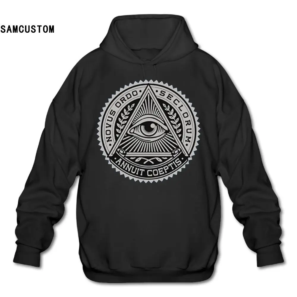 SAMCUSTOM новый стиль мужские толстовки и без карманов свитшоты Иллюминаты 3D принт