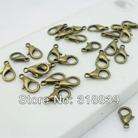200 шт./лот фурнитура из цинкового сплава для ювелирных изделий застежки крючки