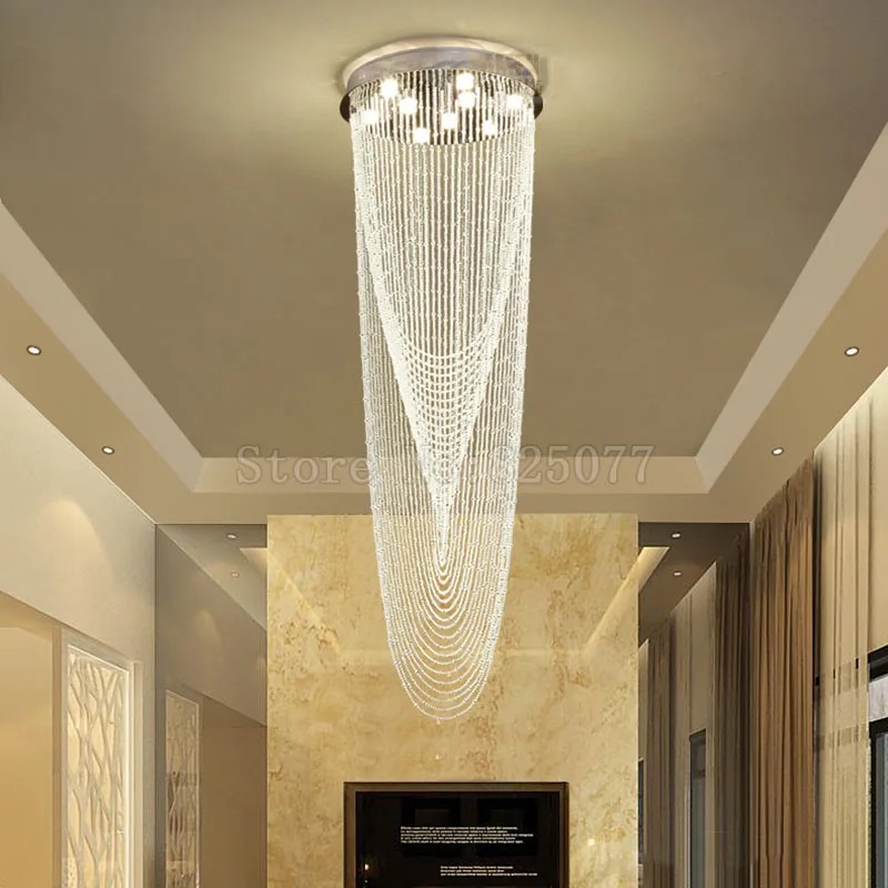 Светодиодные хрустальные люстры размеры 800 * h2800 мм|hotel crystal chandelier|led chandelierscrystal