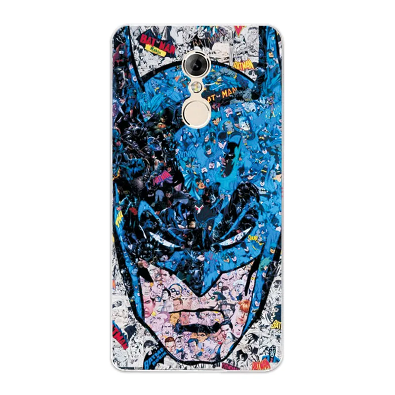 Charming Marvel Hero Captain America Phone Case For Lenovo K6 Note Spiderman Soft TPU Vibe Shell Coque Capa |