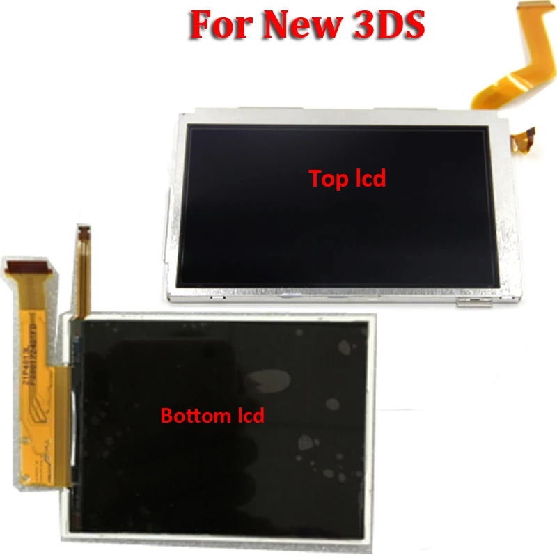 Запасные части верхний нижний и Нижний ЖК экран дисплей для Nintendo DS Lite/NDS/NDSL/NDSi New 3DS