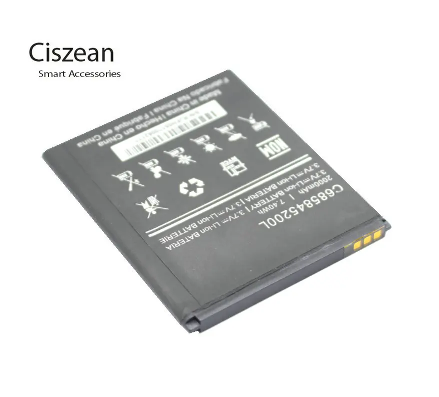 Ciszean 1x3 7 V 2000mAh Сменный C685845200L литий ионный аккумулятор для BLU Studio C HD S090Q S090