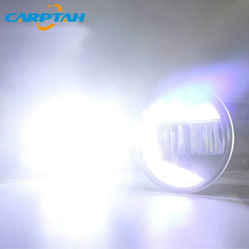 CARPTAH противотуманная фара светодиодный автомобильный светильник дневного DRL 2 в 1