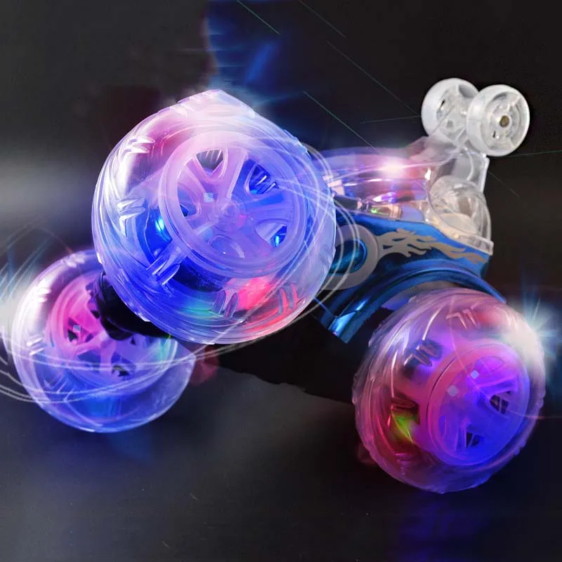 Boys Gift Toy 360 Tumbling Electric Controlled RC Stunt Dancing Car Flashing Light Dasher Vehicle Kids Remote Control | Игрушки и хобби