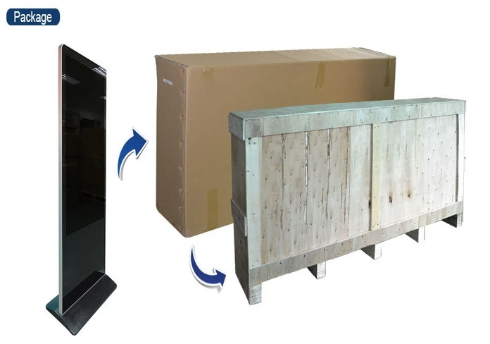 Напольный ультратонкий рекламный ЖК-дисплей с поддержкой Wi-Fi | Безопасность и