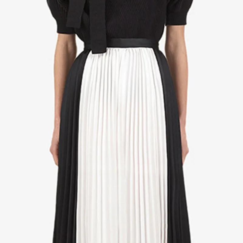 To Gladself Chiffon Women's Trousers Oversize High Waist Patchwork Pleated Wide Leg Pants for Women 2018 Autumn Fashion Clothes | Женская