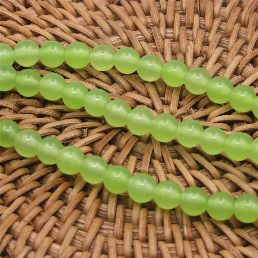 Accessory Ornament Multi Dimension Lemon Yellow Semi-precious Stone High-quality Round Translucent Beads 15inch Necklace | Украшения и