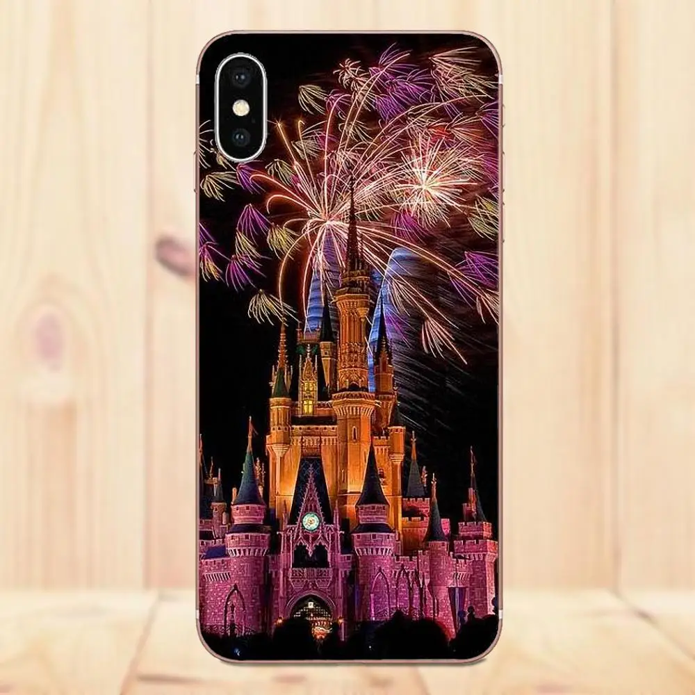 Maerknon для Apple iPhone 4 4S 5 5C 5S SE 6 6S 7 8 Plus X тонкий мир Золушки замок фейерверк | Мобильные