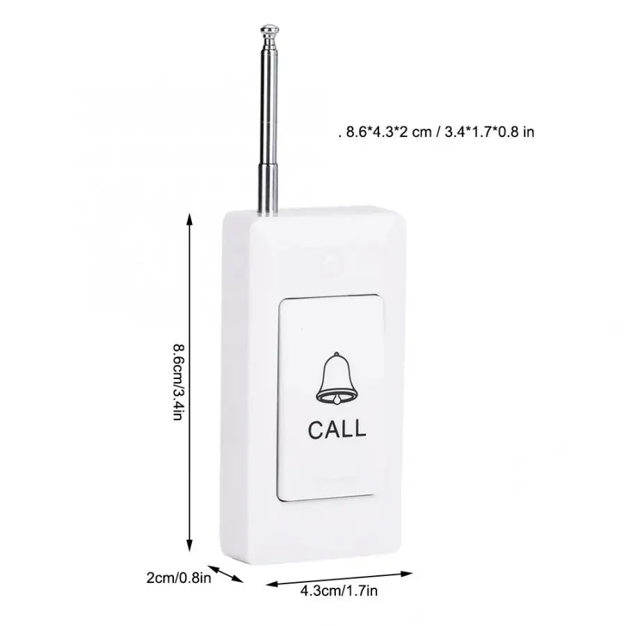 Cercapersone ресторанная Беспроводная система вызова подкачки EU Plug 100-240 в приемник +
