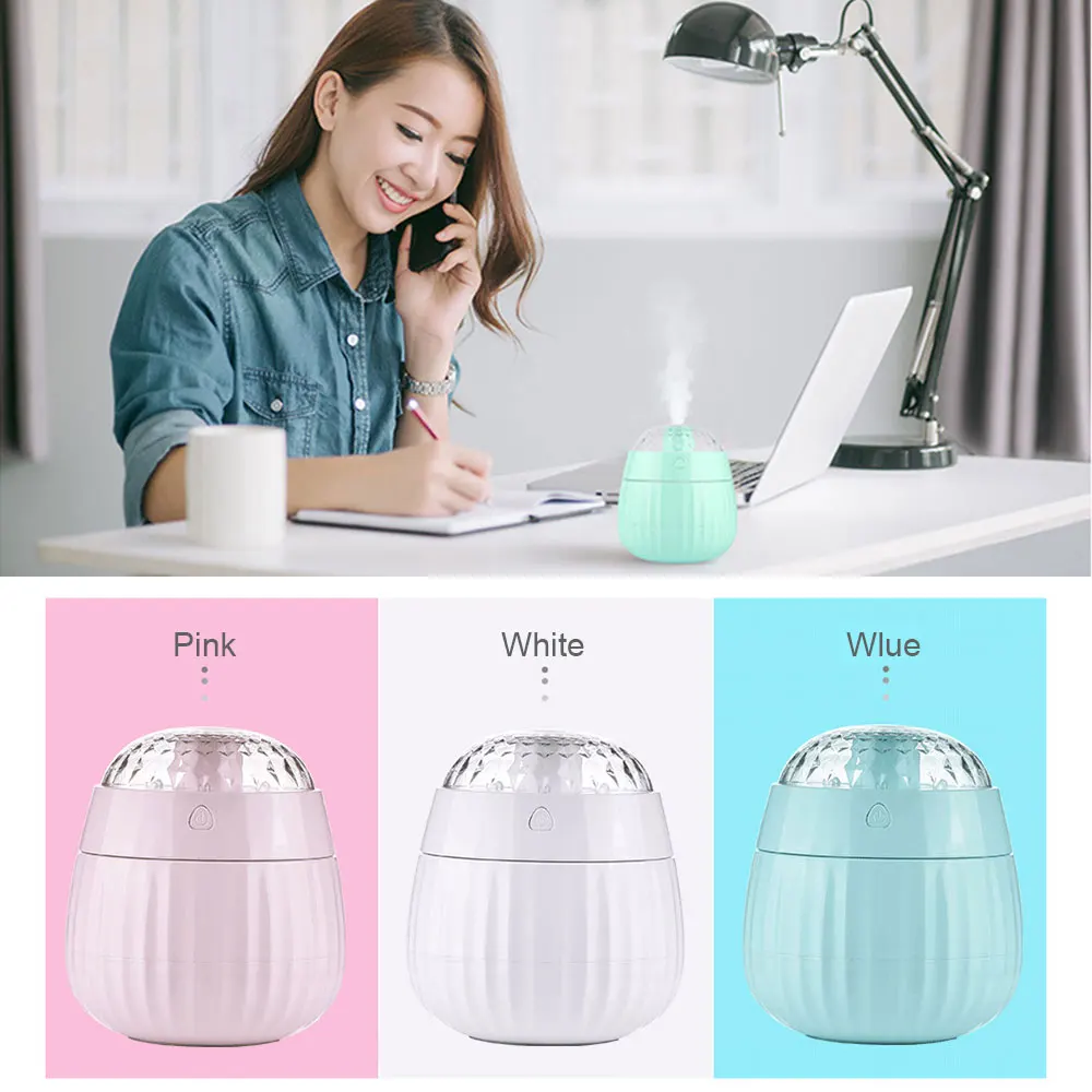 Фото USB Charging Air Humidifier Colorful Night Light Projection Ultrasonic Essential Oil Aroma Diffuser for Home Kids Бытовая техника USB Charging Air Humidifier Colorful Night Light Projection Ultrasonic Essential Oil Aroma Diffuser for Home Kids Бытовая техника
