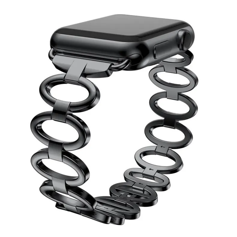 Ремешок из нержавеющей стали для Apple Watch band 44 мм 42 мм 38 мм 40 мм iwatch series 5 4 3 2 1 браслет на запястье металлический ремешок для часов