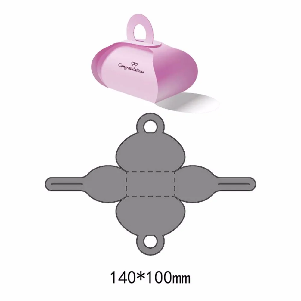 Металлические Вырубные штампы для подарочной коробки нерегулярный рисунок