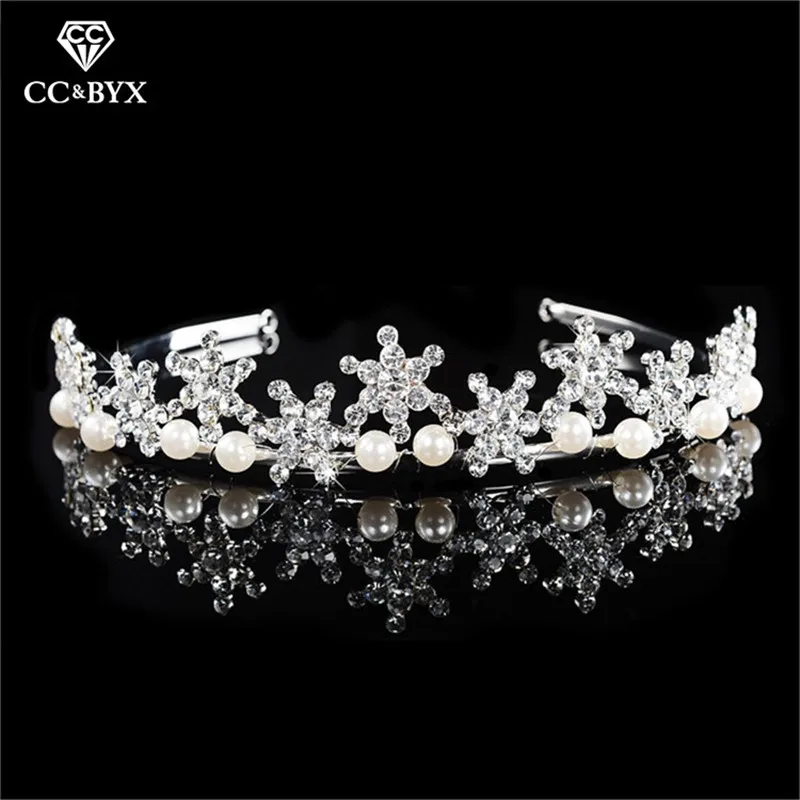 CC Ювелирные изделия Снежинка Корона тиары аксессуары Топ австрийский кристалл и