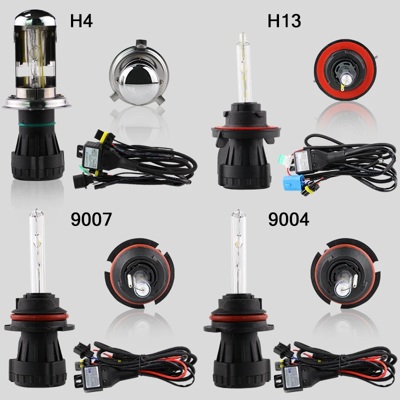 R8 марка автомобиля 55W 12V Авто Быстрый старт HID переделка в ксенон лампочка H1 9005 9006