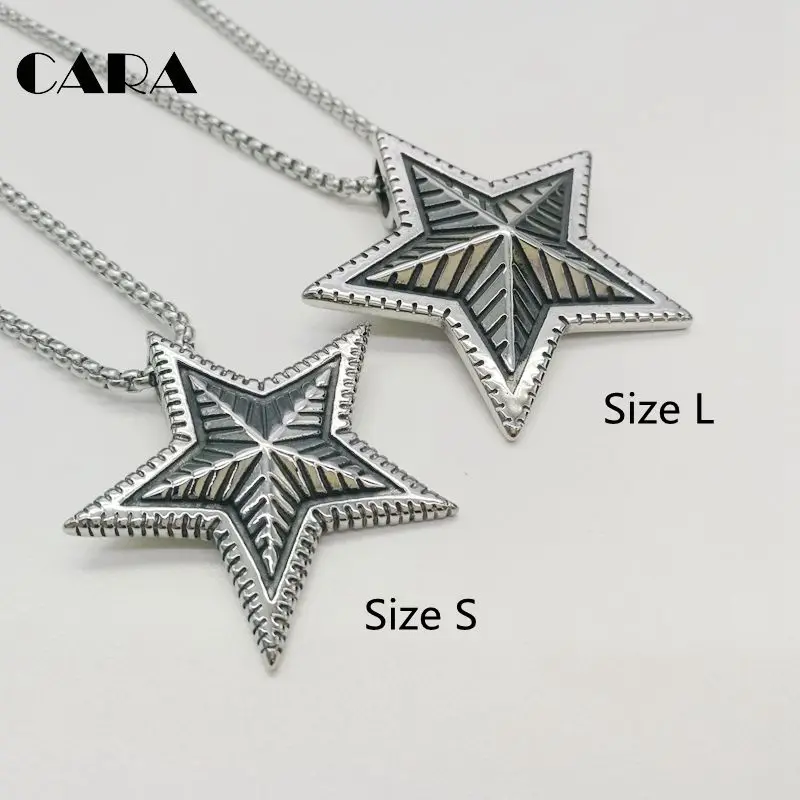 Новое поступление 2019 мужское винтажное модное ожерелье в стиле панк 5 точек