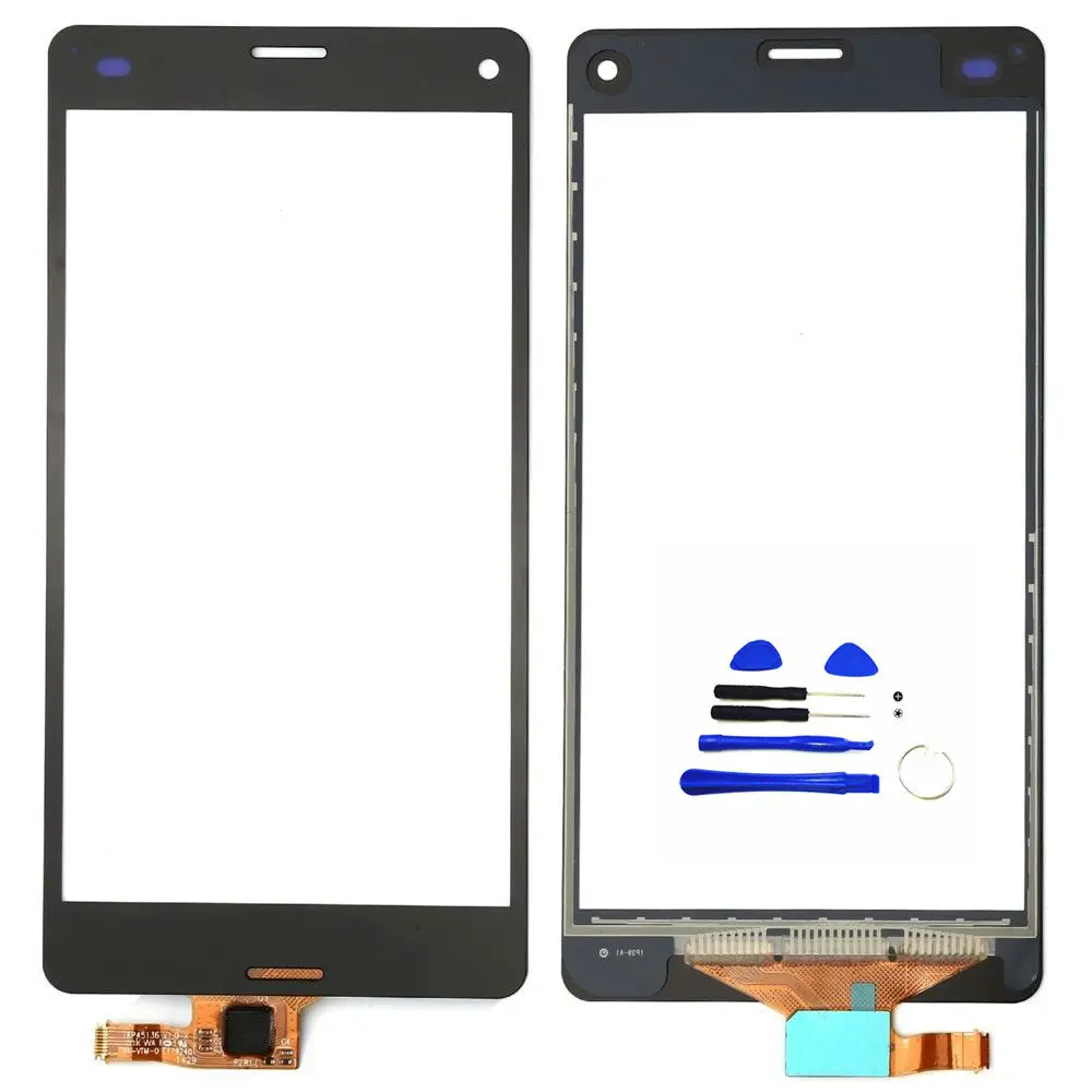 

RTBESTOYZ For Sony Xperia Z3 Compact Z3 mini D5803 D5833 Touch Screen Digitizer Sensor Front Glass Lens+Tools