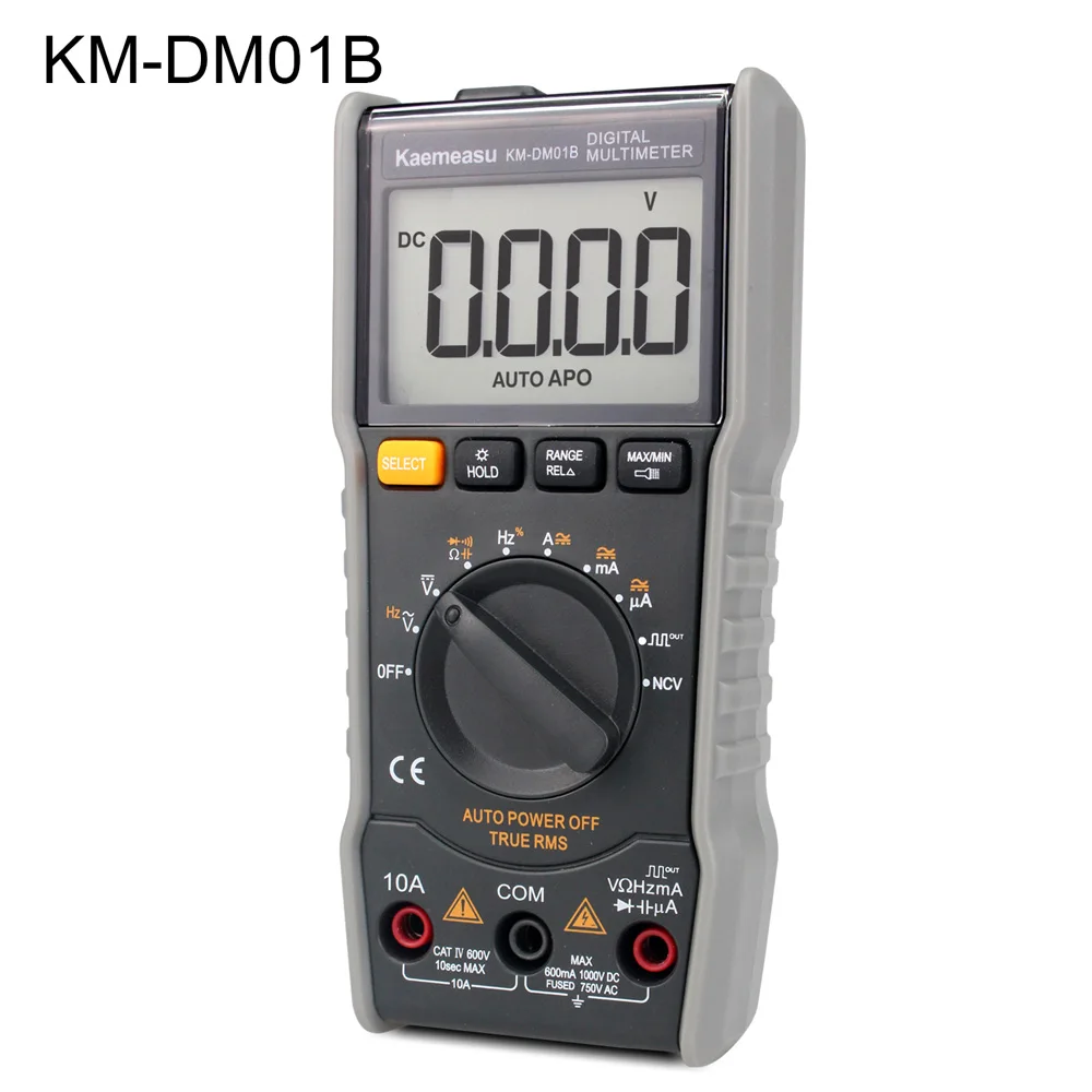 KM-DM01B Многофункциональный интеллектуальный цифровой мультиметр DC/AC Сопротивление емкости NCV True RMS электронный инструмент для обслуживания инструменты - Цвет: KM-DM01B