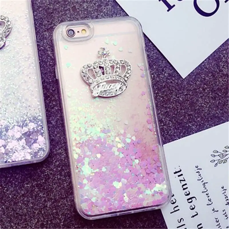 Diamond-Studded Liquid Quicksand For Iphone 66S 6P 78 78plus Xxs All-Inclusive Soft Shell Drop-Proof Cover |